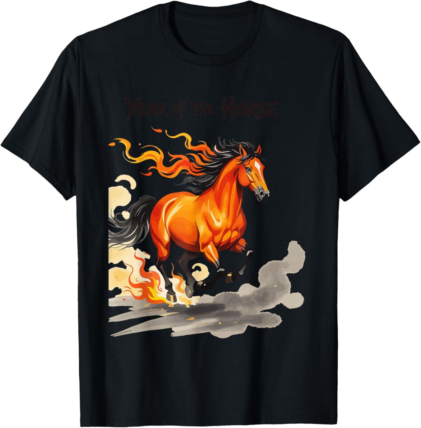Year of The Horse T-Shirt - T-Shirt | Black