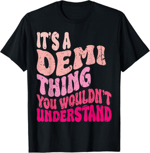 It's A Demi Thing You Wouldn't Understand Girls Kids T-Shirt - T-Shirt | Black