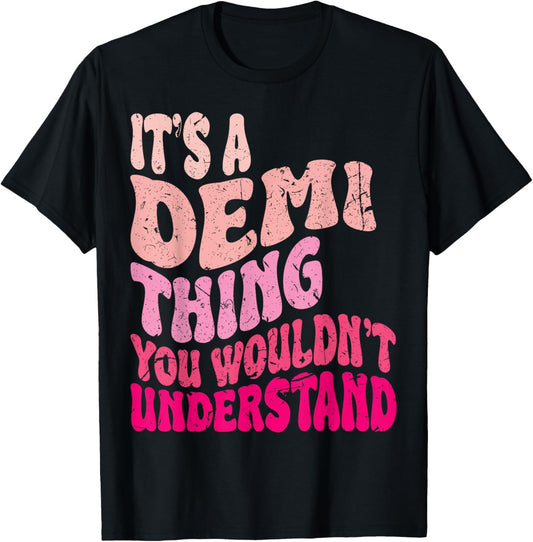 It's A Demi Thing You Wouldn't Understand Girls Kids T-Shirt - T-Shirt | Black