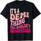 It's A Demi Thing You Wouldn't Understand Girls Kids T-Shirt - T-Shirt | Black