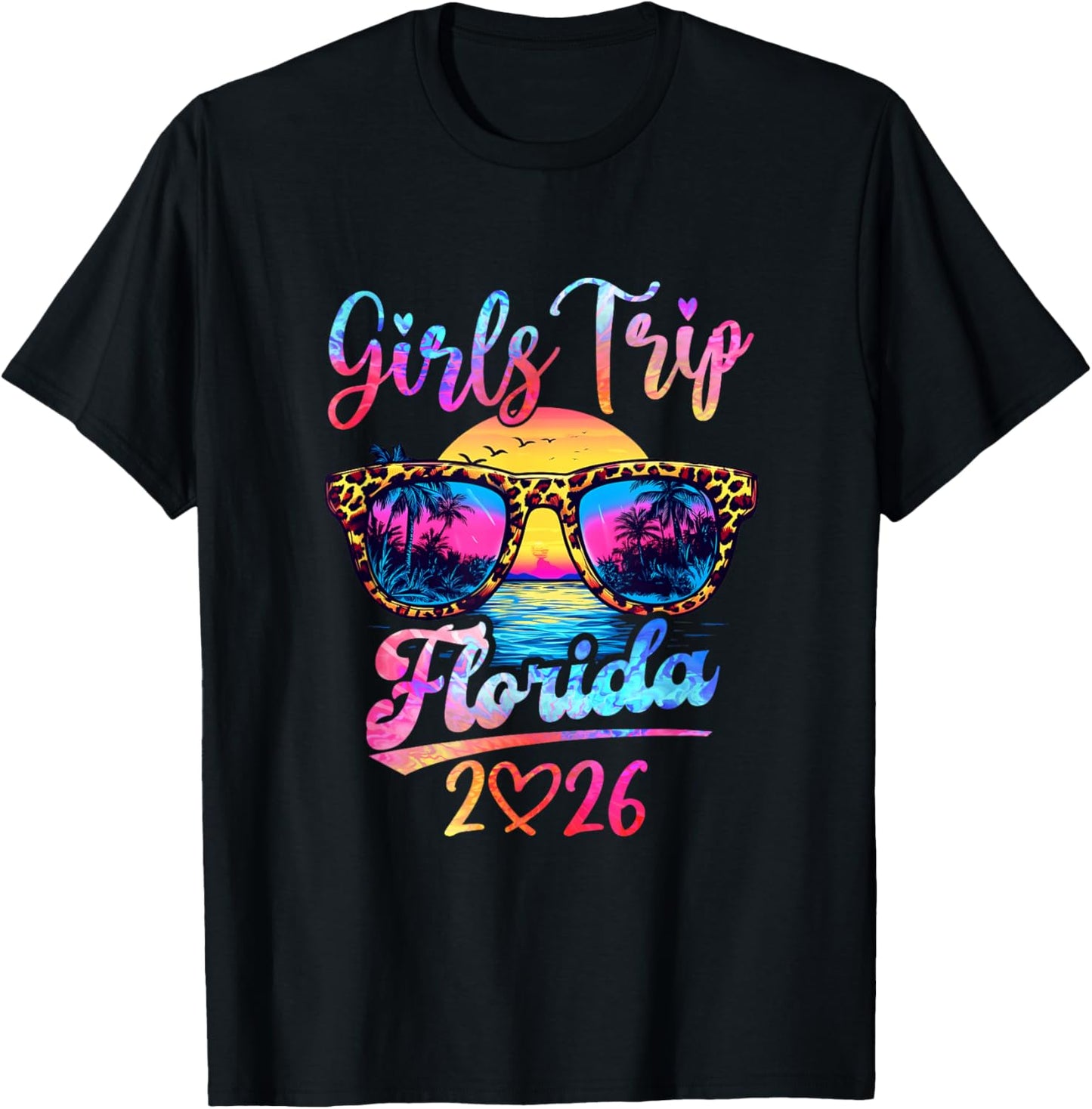 Girls Trip Florida 2026 Matching Summer Vacation Women T-Shirt - T-Shirt | Black