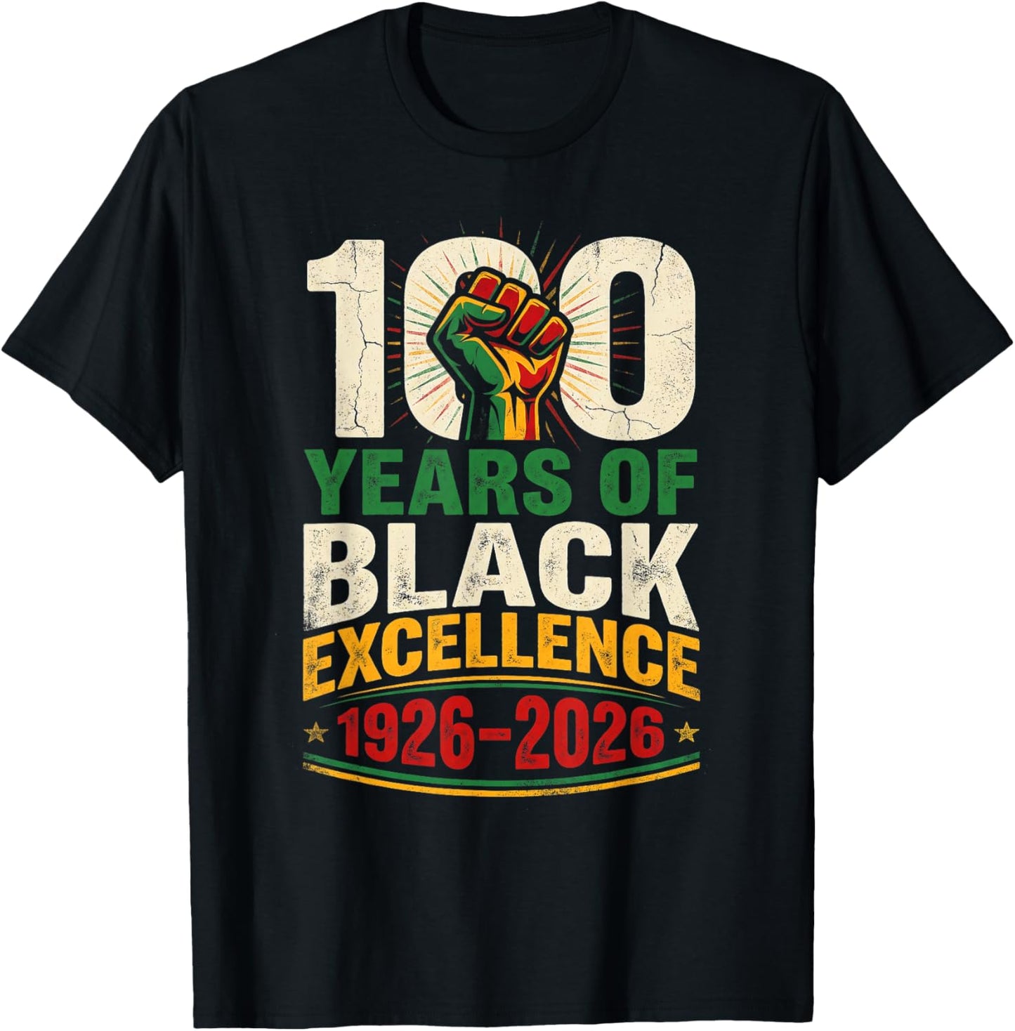 100 Years Black Excellence 1926–2026 Black History Month Kid T-Shirt - T-Shirt | Black