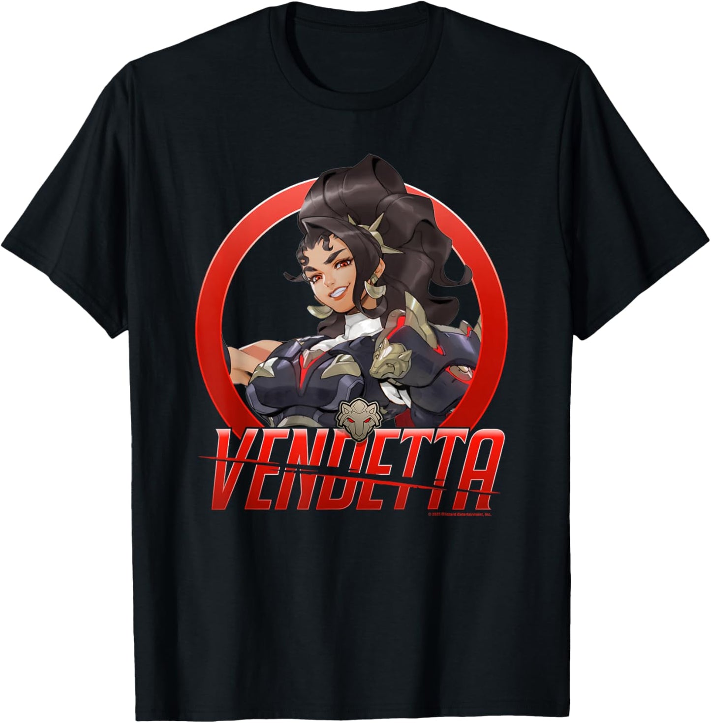 Overwatch 2 Vendetta La Lupa The Wolf of Retribution T-Shirt - T-Shirt | Black