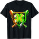 Drip St Patricks Day Shamrock Baseball Sport Kids Boys Men T-Shirt - T-Shirt | Black