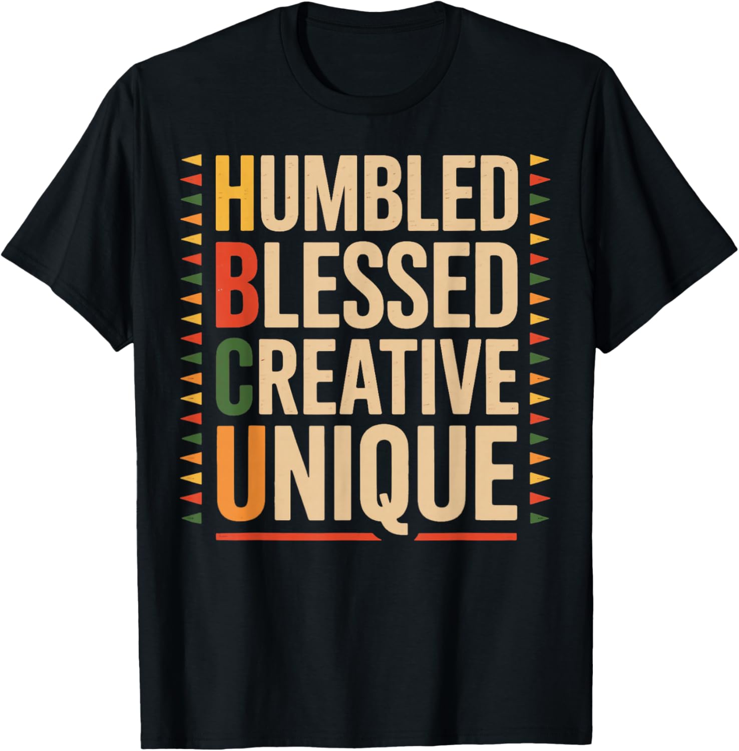 Humbled Blessed Creative Juneteenth School Historical HBCU T-Shirt - T-Shirt | Black