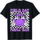 Field Day Purple Team Funny for Teacher Kids Field Day Games T-Shirt - T-Shirt | Black
