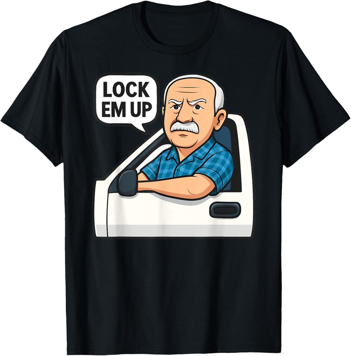 Hit The Road Dude Lock em' Up Funny Women Kids T-Shirt - T-Shirt | Black