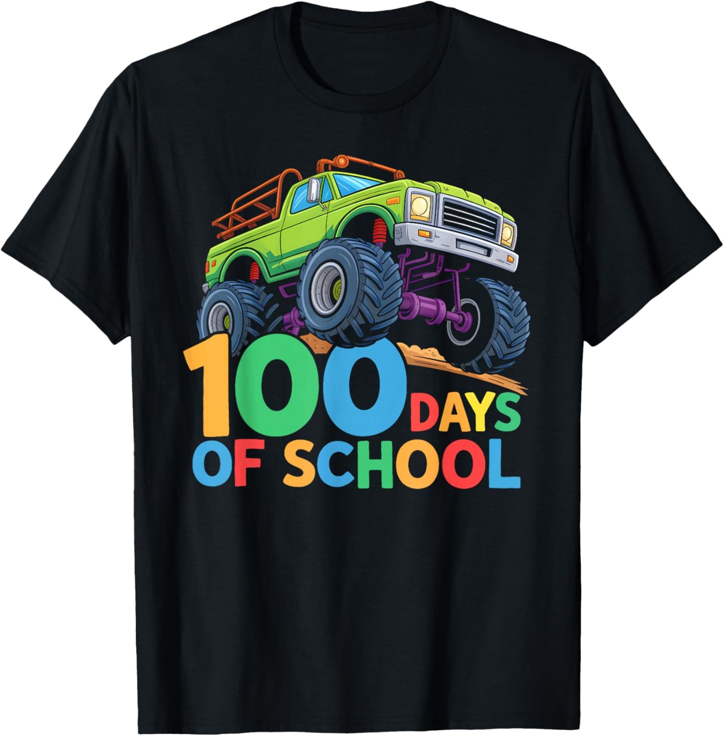 100th Day of School Boys Kids Toddler 100 Days of School T-Shirt - T-Shirt | Black