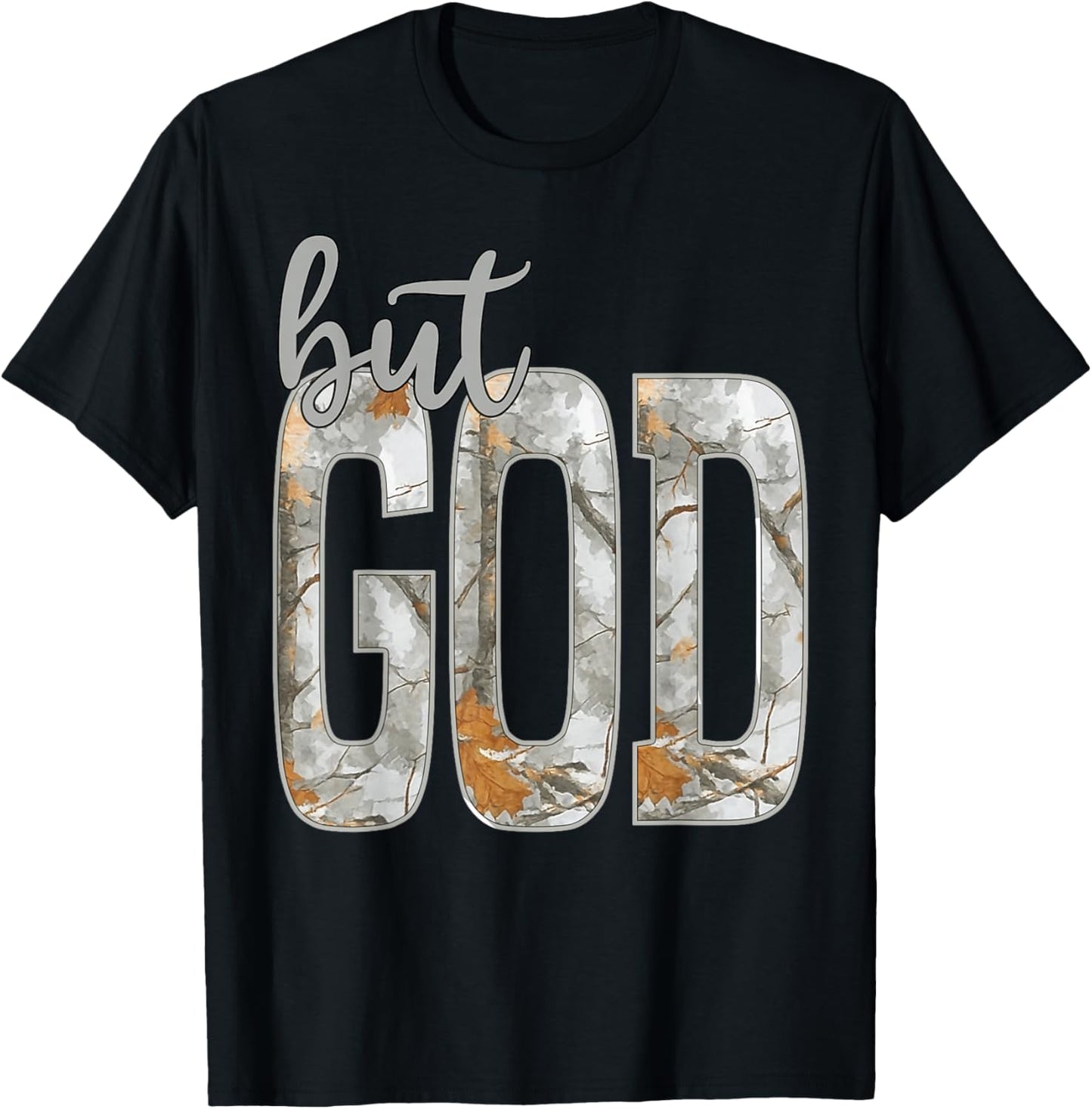 Jesus But God Camo Christian Cross God Faith Bible Religious T-Shirt - T-Shirt | Black