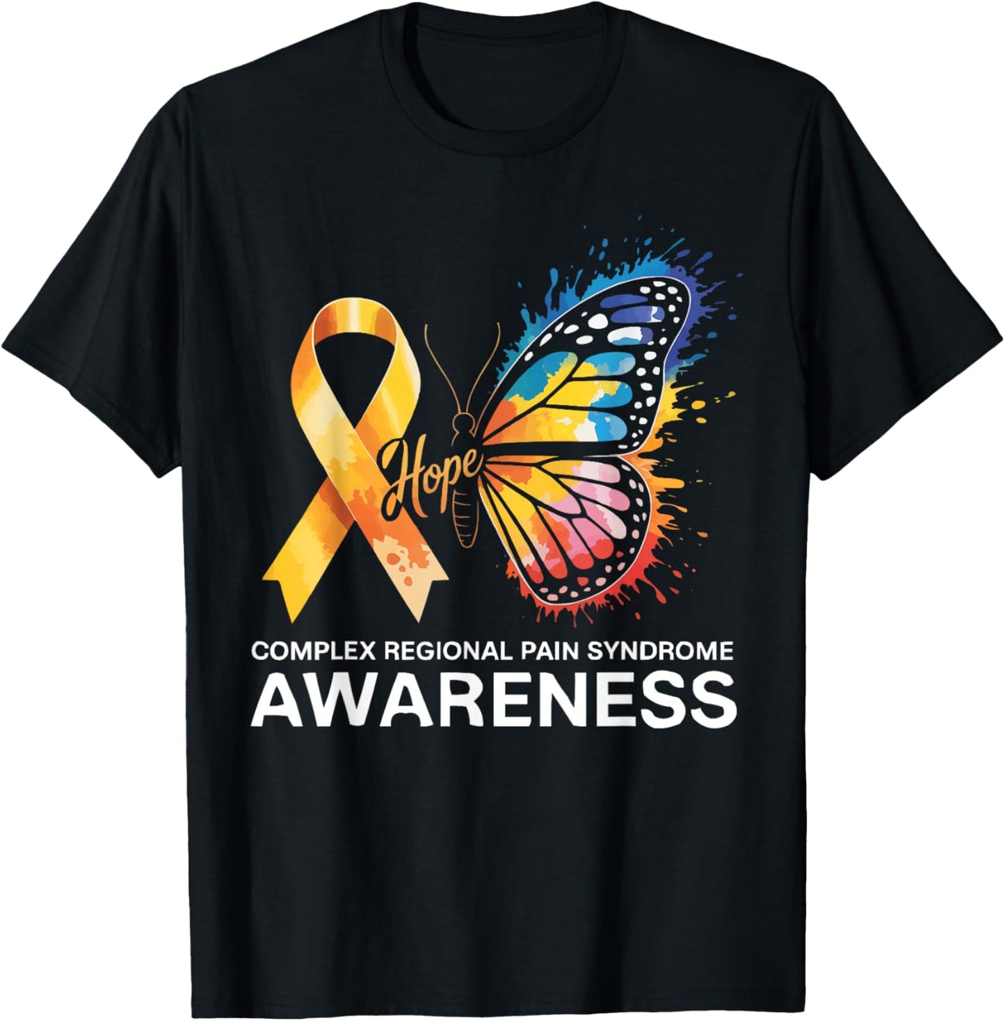 Complex Regional Pain Syndrome CRPS Awareness T-Shirt - T-Shirt | Black