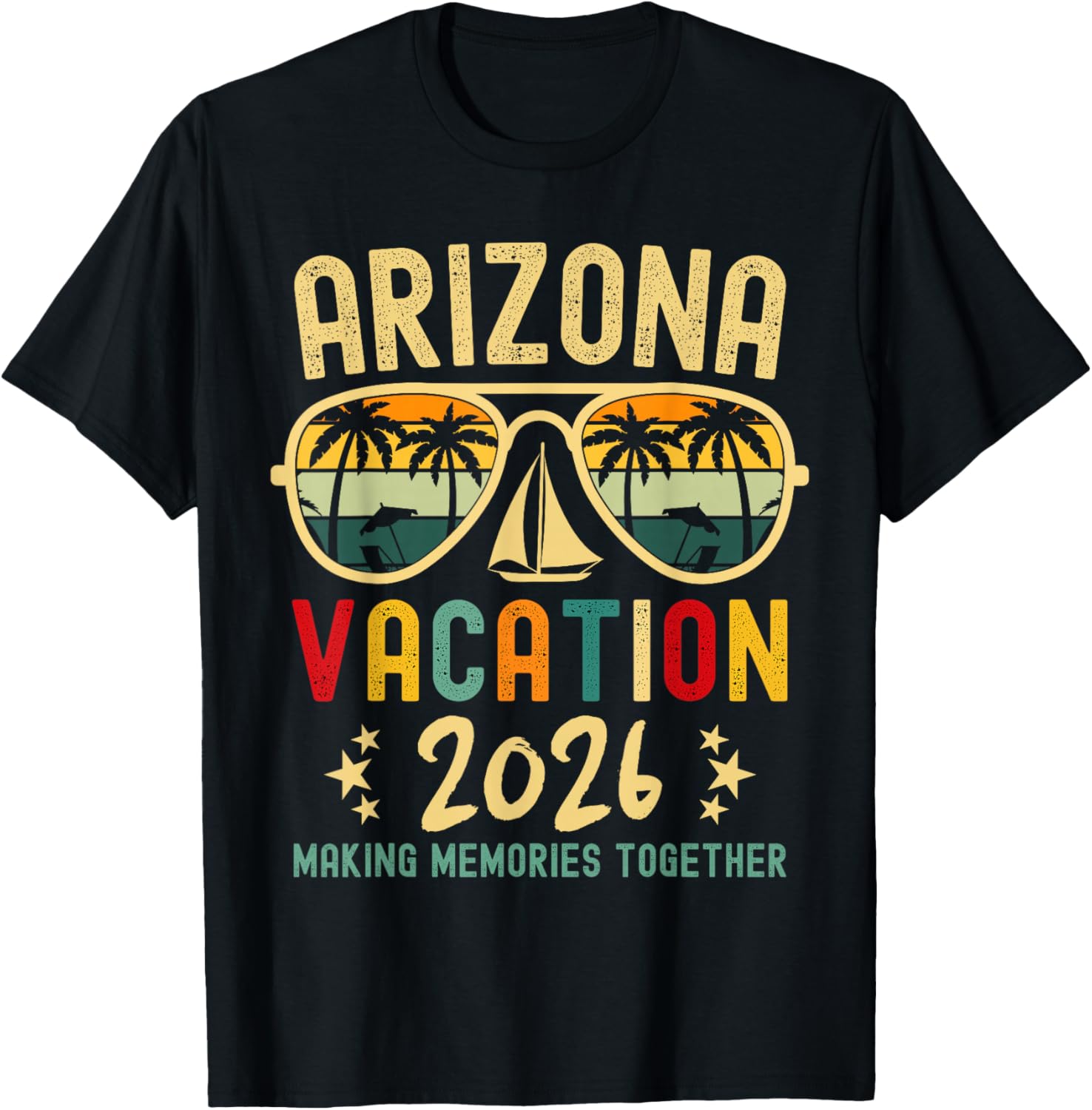 Arizona Vacation Squad 2026 Family Friends Matching Group T-Shirt - T-Shirt | Black
