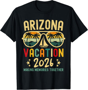 Arizona Vacation Squad 2026 Family Friends Matching Group T-Shirt - T-Shirt | Black