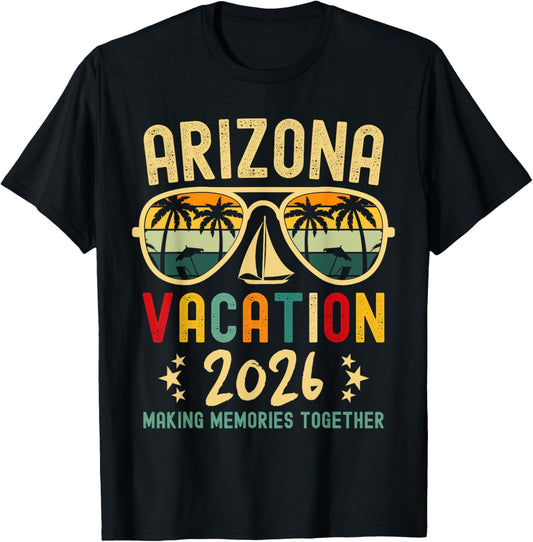 Arizona Vacation Squad 2026 Family Friends Matching Group T-Shirt - T-Shirt | Black