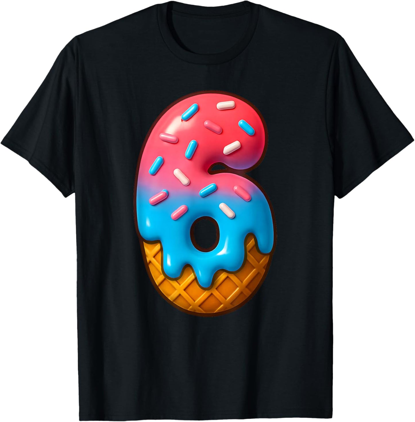 67 Meme Matching Couple Halloween Costume Ice Cream 6 Six T-Shirt - T-Shirt | Black
