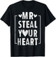Mr Steal Your Heart for Boys Toddlers Valentine's Day Kids T-Shirt - T-Shirt | Black