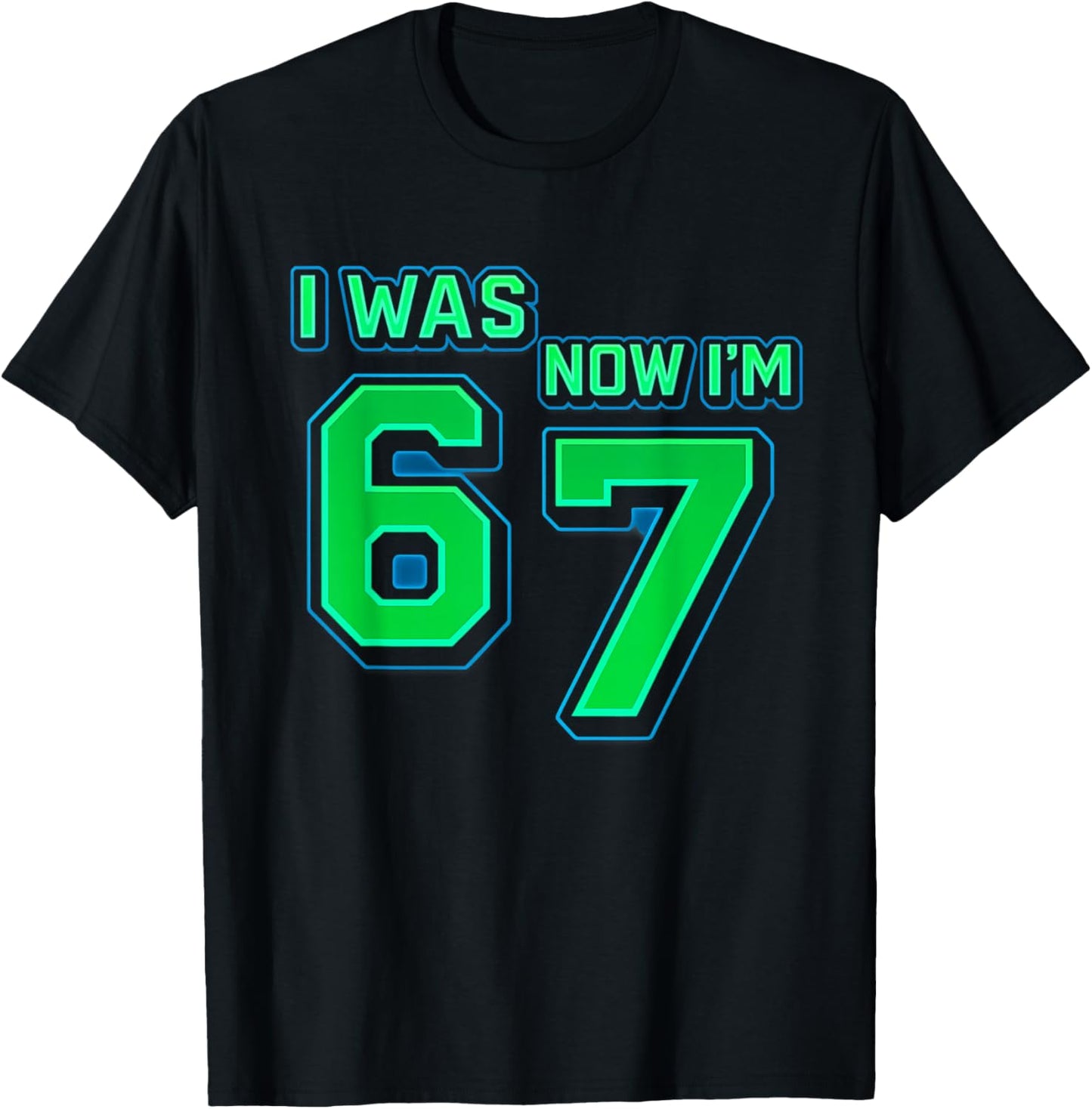 I was 6 Now I’m 7 Gamer Meme Shirt Gen Z Alpha Pixel Video T-Shirt - T-Shirt | Black