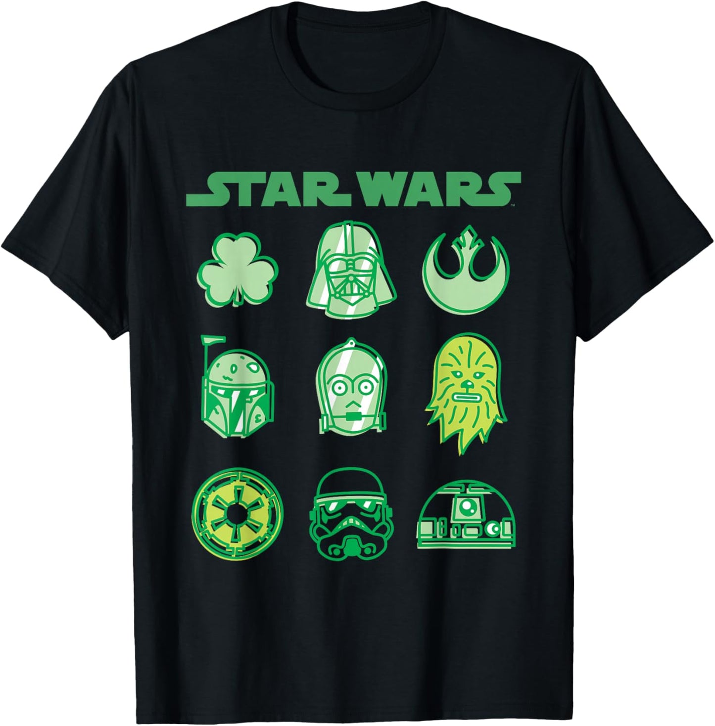 Star Wars A New Hope Holiday Icons Featuring Darth Vader T-Shirt - T-Shirt | Black