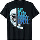 Hockey Ice Cream Drip Eat Sleep Hockey Repeat Boys T-Shirt - T-Shirt | Black