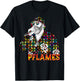 The Joy Experience | PFLAMES Vinyl Mosaic Portrait T-Shirt - T-Shirt | Black