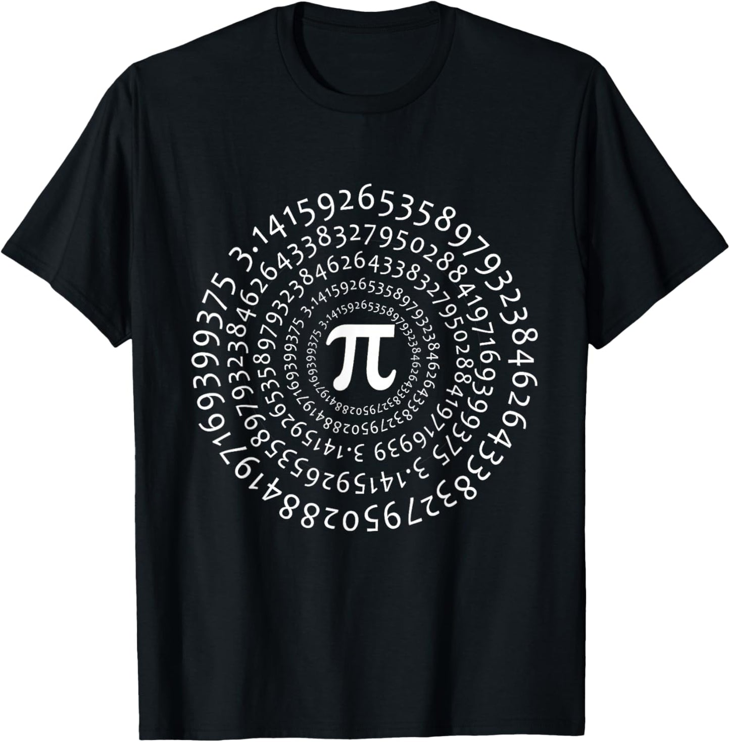 Pi Day 3,14 Pi Number Symbol Spiral Math Science Gifts T-Shirt - T-Shirt | Black