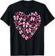Pink Valentine Heart Coquette Bow Cupid Girl Women Kid T-Shirt - T-Shirt | Black