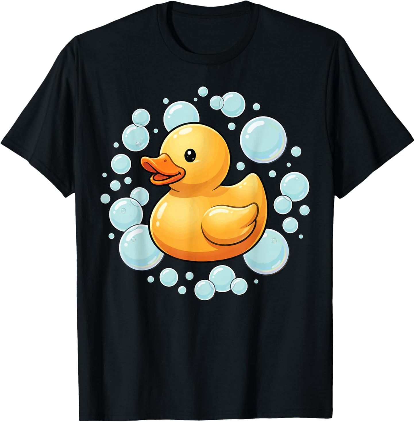 Rubber Duck Bubbles T-Shirt - T-Shirt | Black