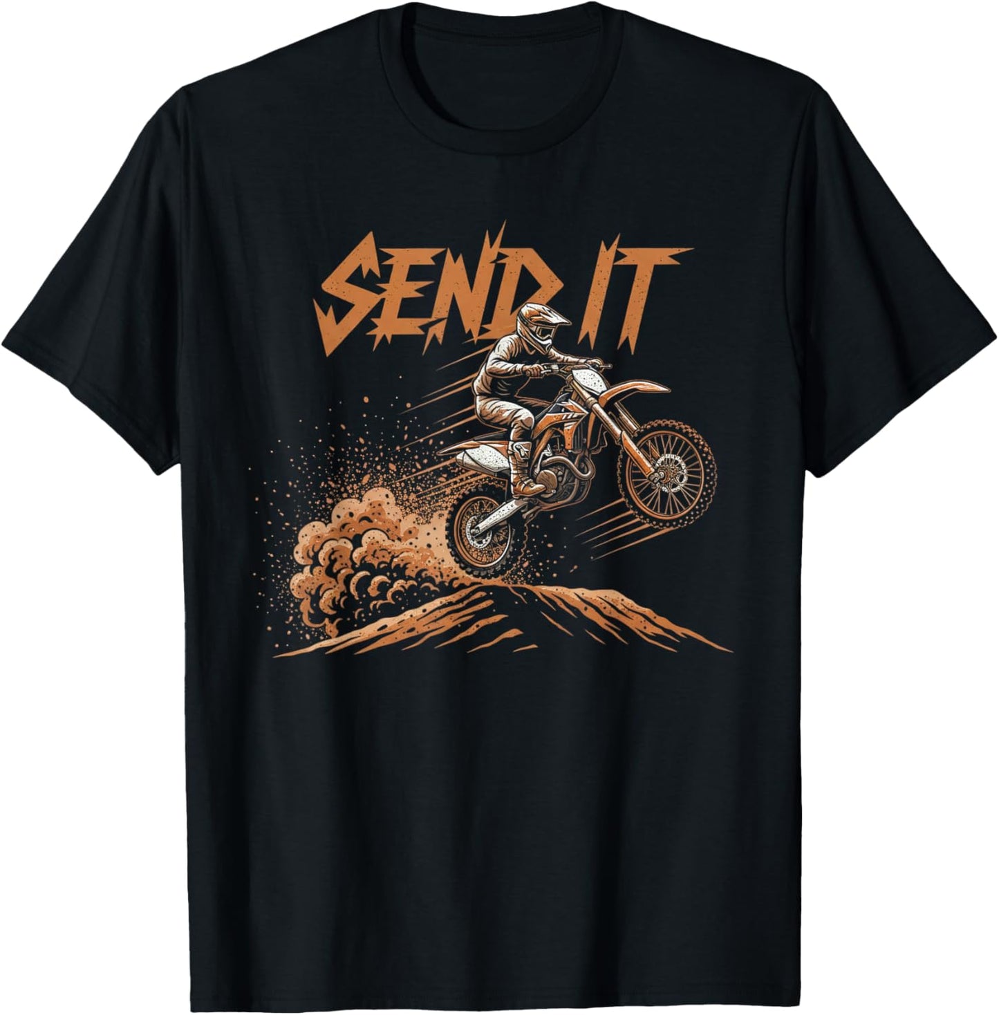 Dirt Bike Lovers Motocross Motorbike Racing MX Off Road Life T-Shirt - T-Shirt | Black