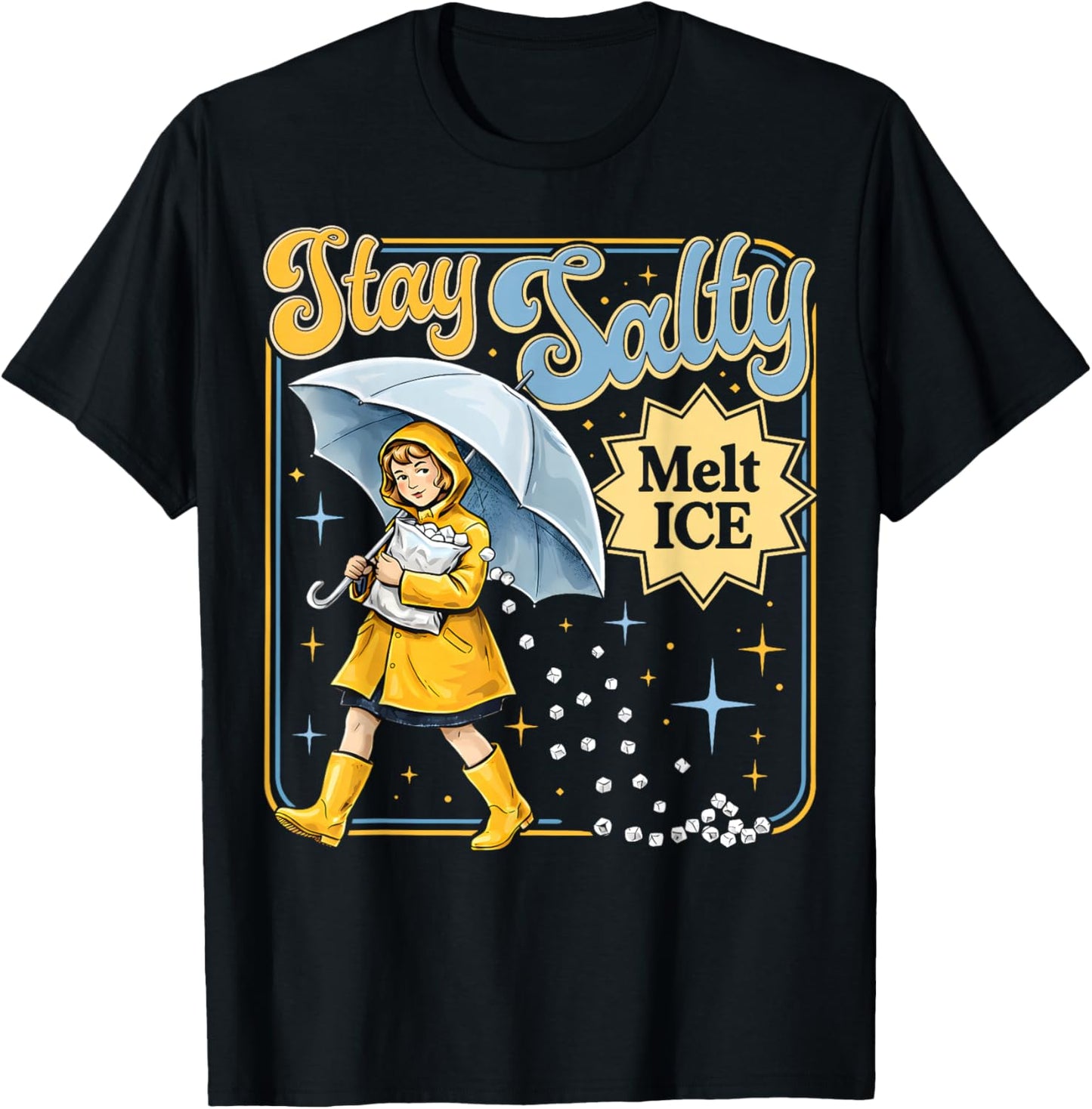 Be Salty Melt ICE T-Shirt - T-Shirt | Black