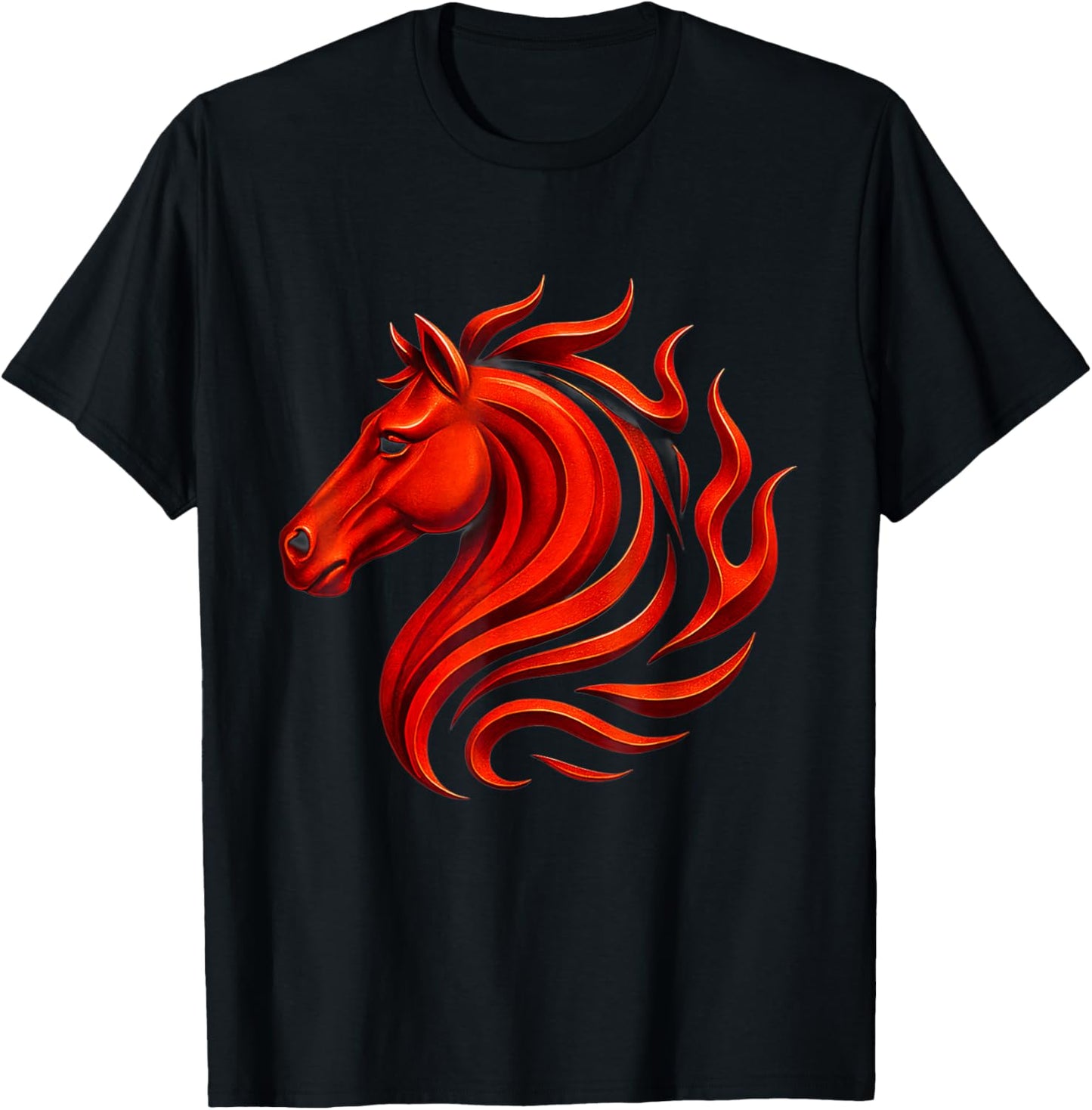 Fire Horse Chinese Zodiac Symbol 2026 Lunar New Year T-Shirt - T-Shirt | Black