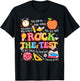 Rock The Test Dont Stress Motivation Testing Day Teacher T-Shirt - T-Shirt | Black