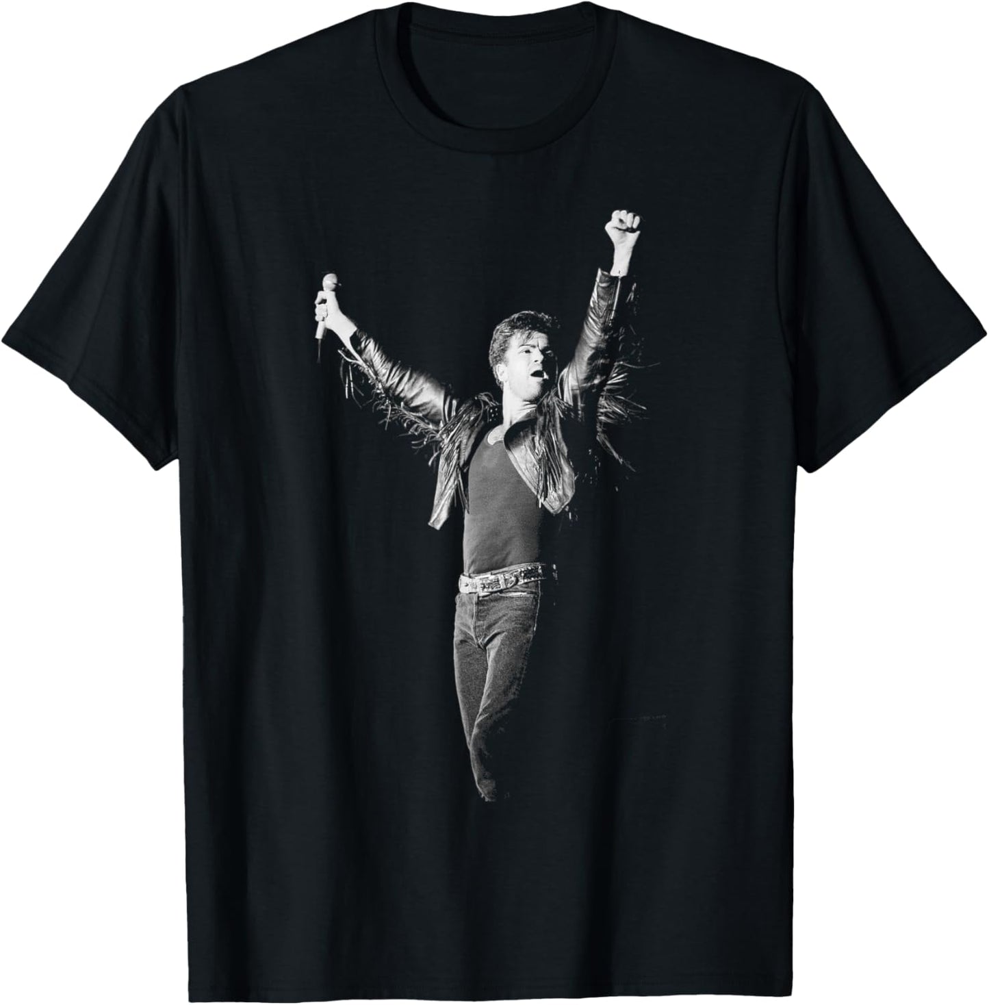 George Michael Wham! Farewell Concert Last Christmas Wembley T-Shirt - T-Shirt | Black