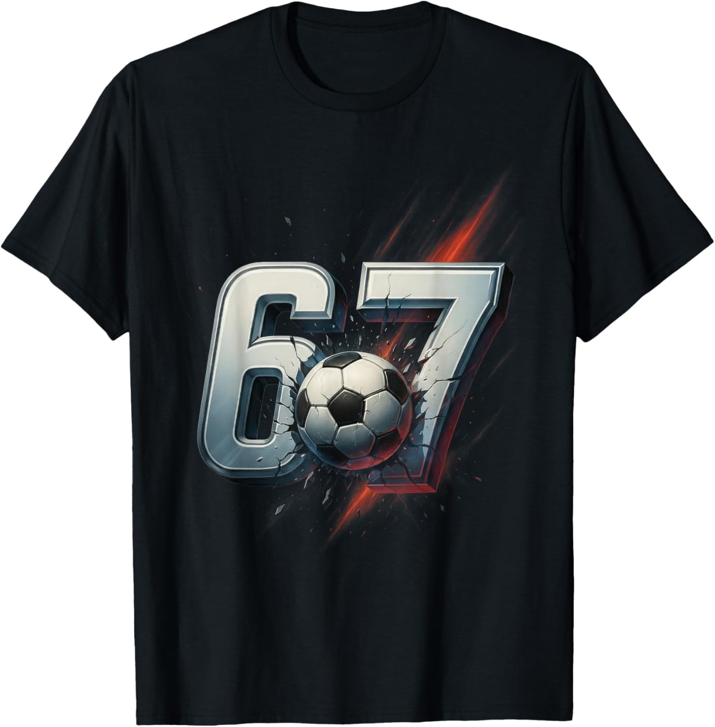 67 Soccer Six Seven 6 7 Meme 67 T-Shirt - T-Shirt | Black