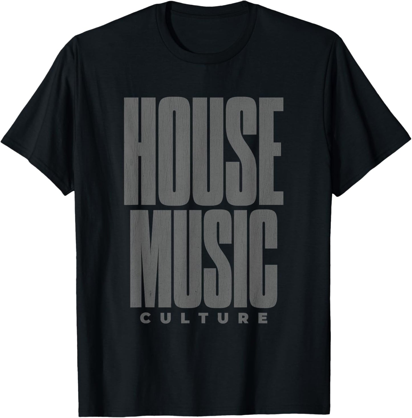 House Music Culture - EDM DJ Distressed T-Shirt - T-Shirt | Black