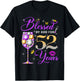 Blessed by God for 52 Years Old Women 52nd Birthday Queen T-Shirt - T-Shirt | Black