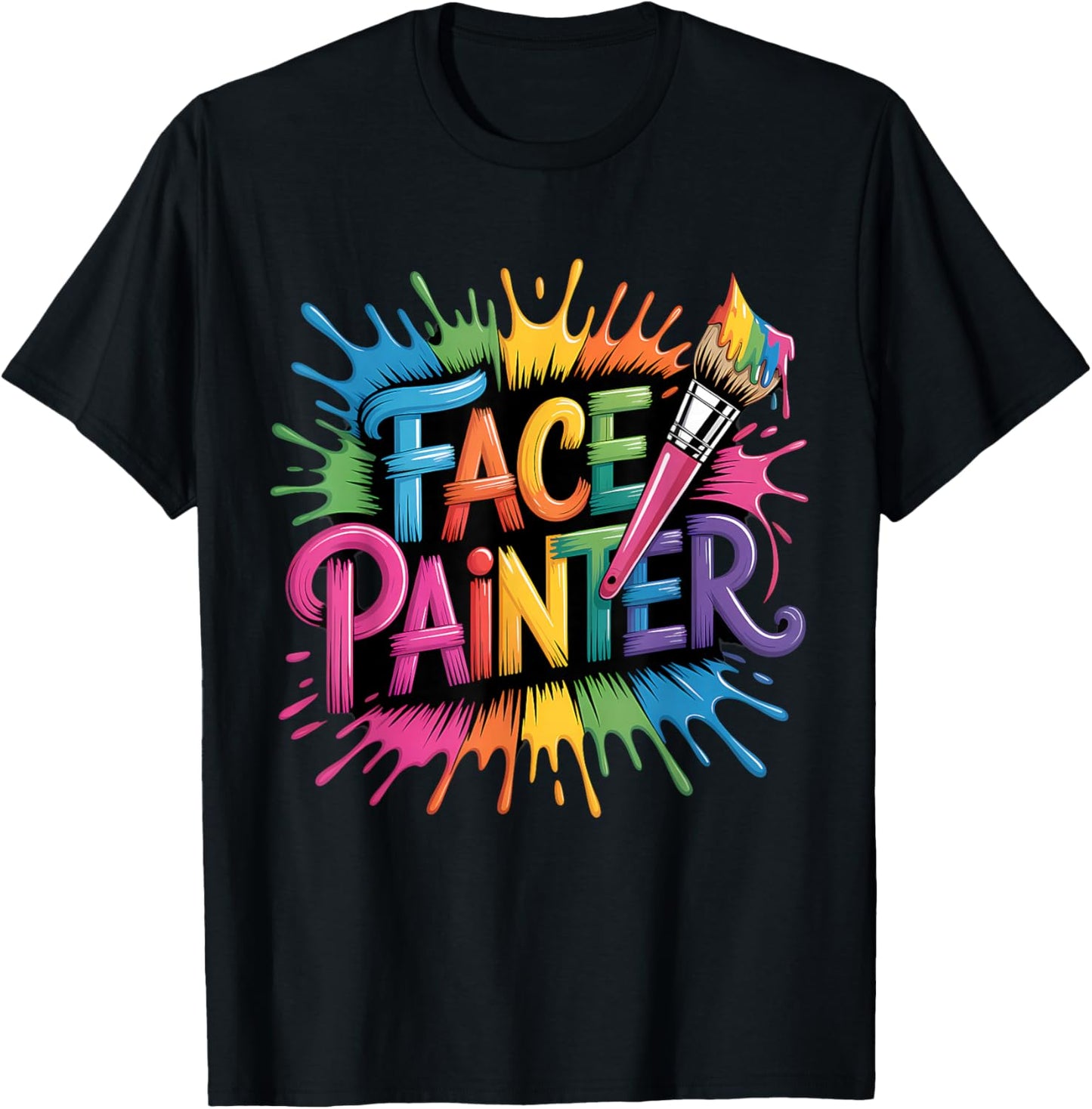 Makeup Artist Face Painting Face Artist Face Painter T-Shirt - T-Shirt | Black