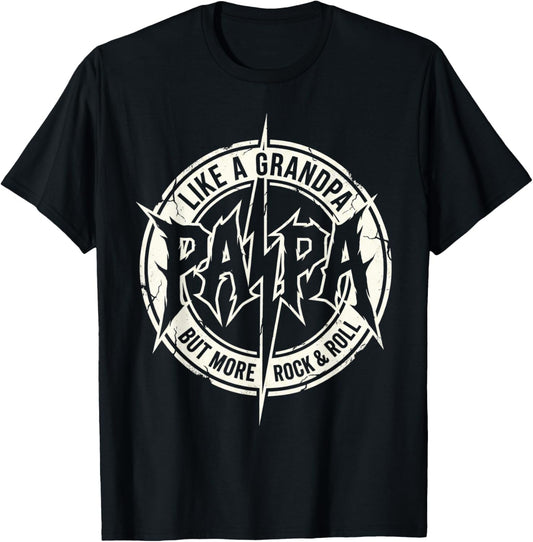 Grandpa Music Lover Vintage Style T-Shirt - T-Shirt | Black
