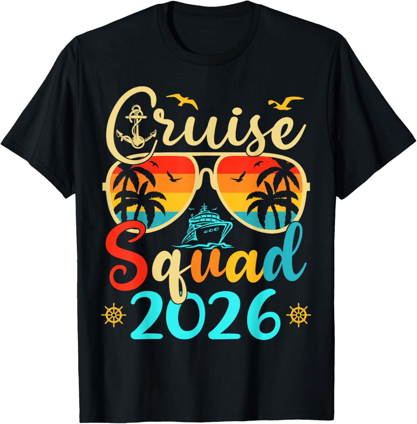 Cruise Squad 2026 Summer Vacation Matching Family Cruise T-Shirt - T-Shirt | Black