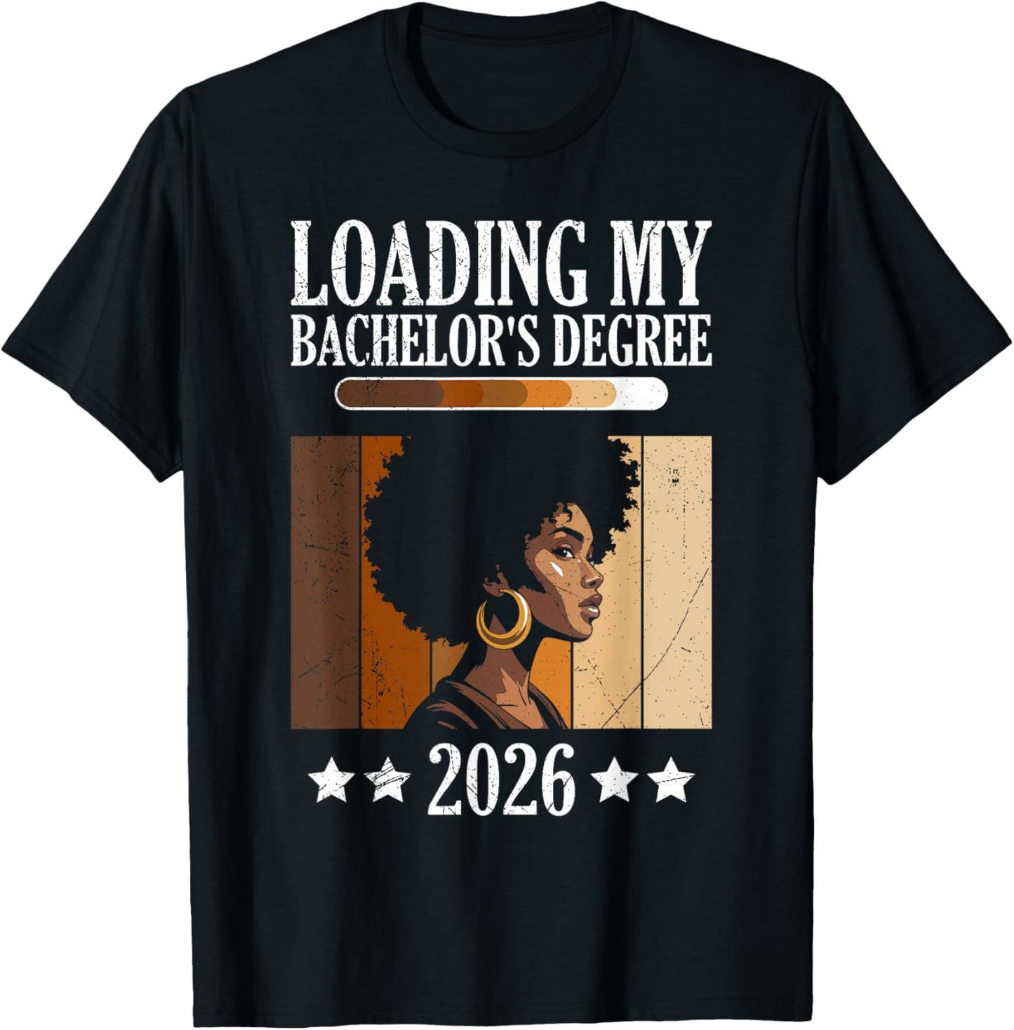 Bachelor's Loading My Bachelor's Degree Funny Bachelor's T-Shirt - T-Shirt | Black