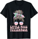 Messy Bun Miss Threenager 3rd Birthday 3 Years Girls Kids T-Shirt - T-Shirt | Black