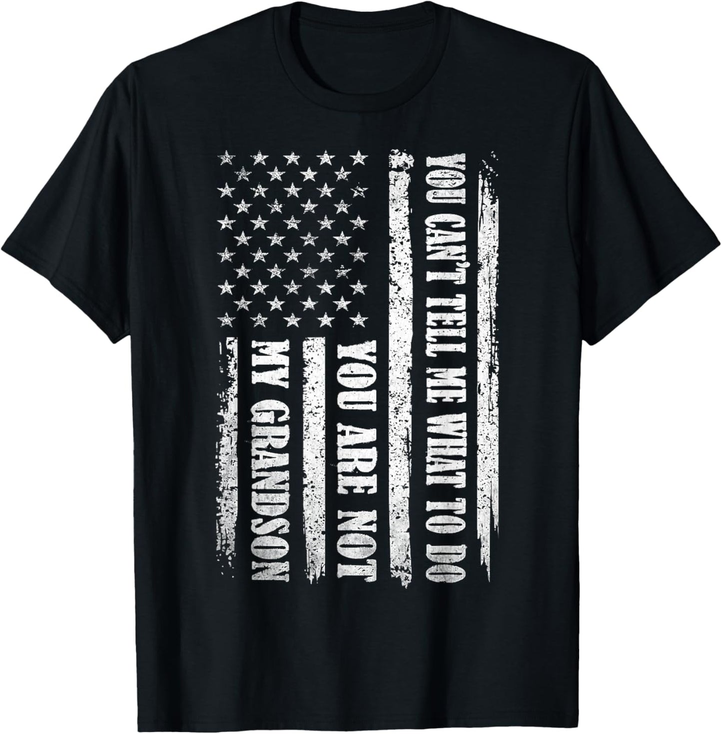 Funny Father Day Design for Daddy Papa Men from Grandson Dad T-Shirt - T-Shirt | Black