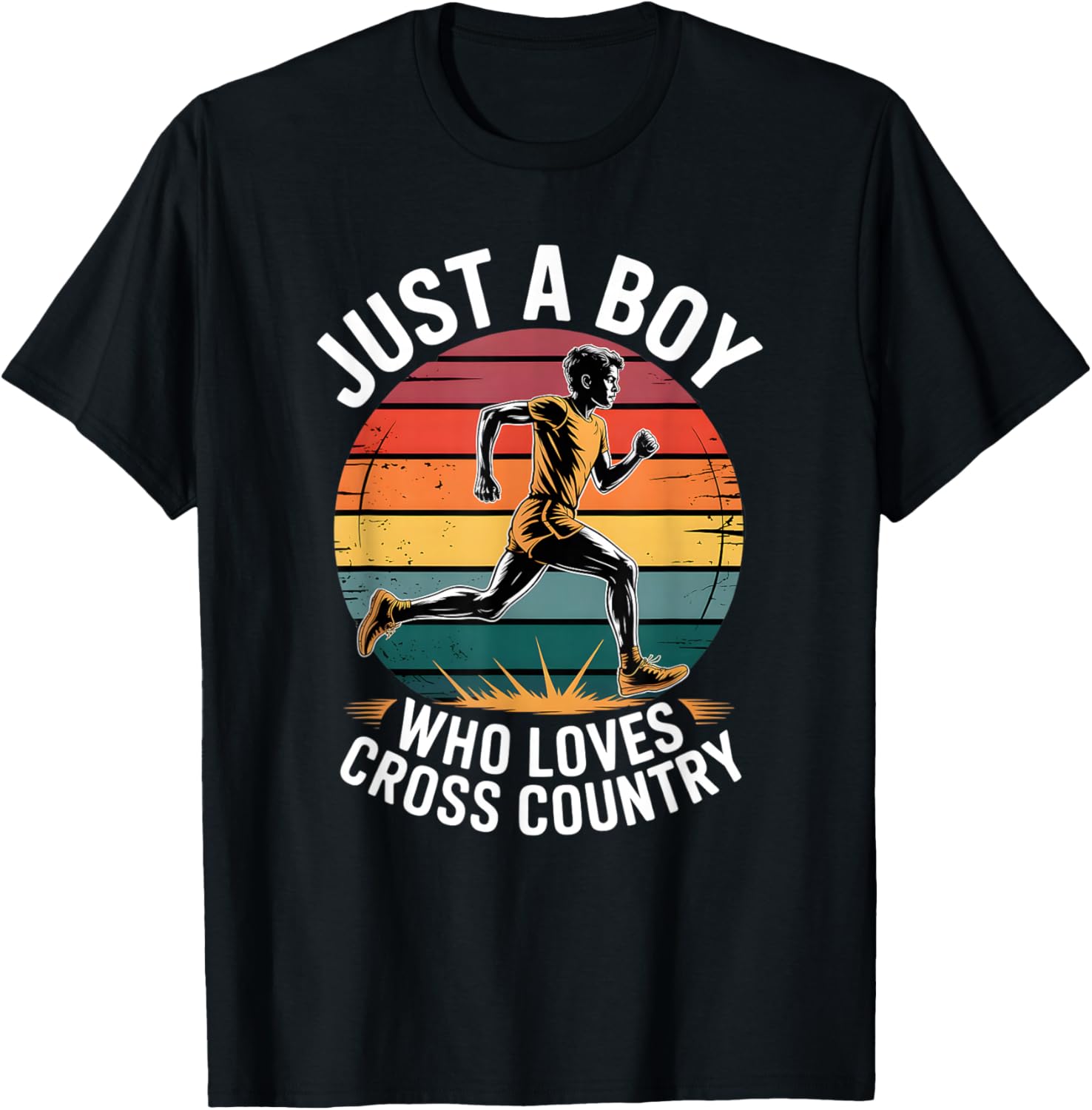 Boys Cross Country T-Shirt - T-Shirt | Black