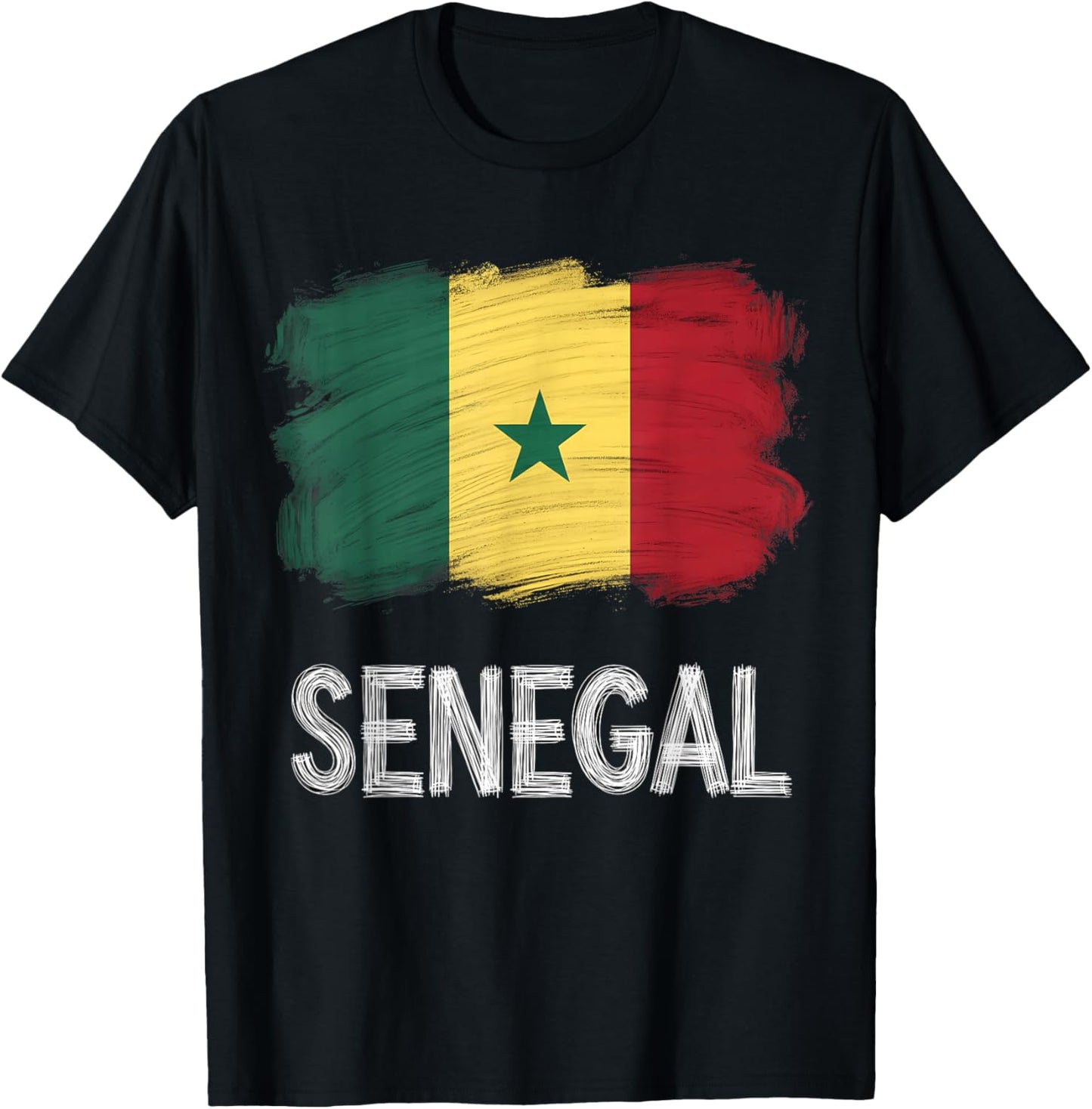 Senegal Flag Senegalese Pride T-Shirt - T-Shirt | Black