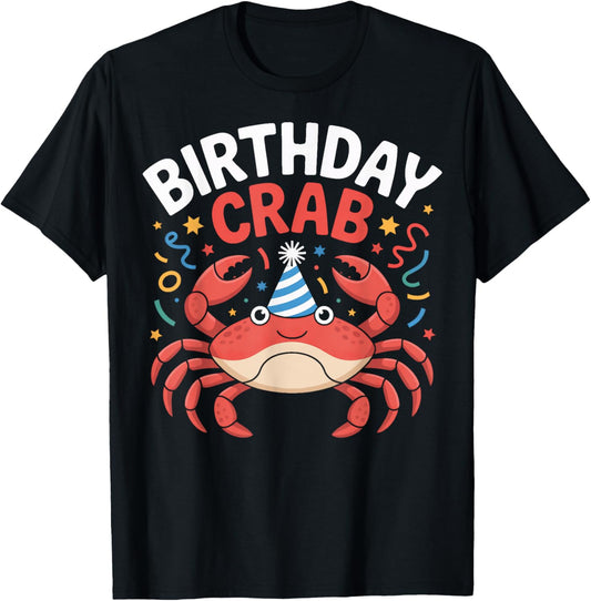 Birthday Crab Dancing Claws Party T-Shirt - T-Shirt | Black