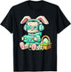 Happy Easter Day Bunny Egg Gamer Video Game Kids Men Boys T-Shirt - T-Shirt | Black