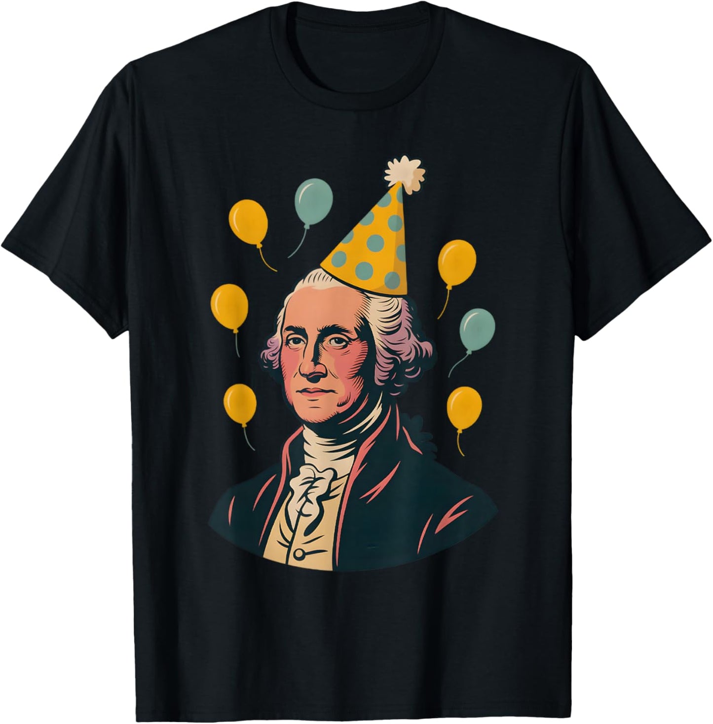 George Washington Birthday T-Shirt - T-Shirt | Black