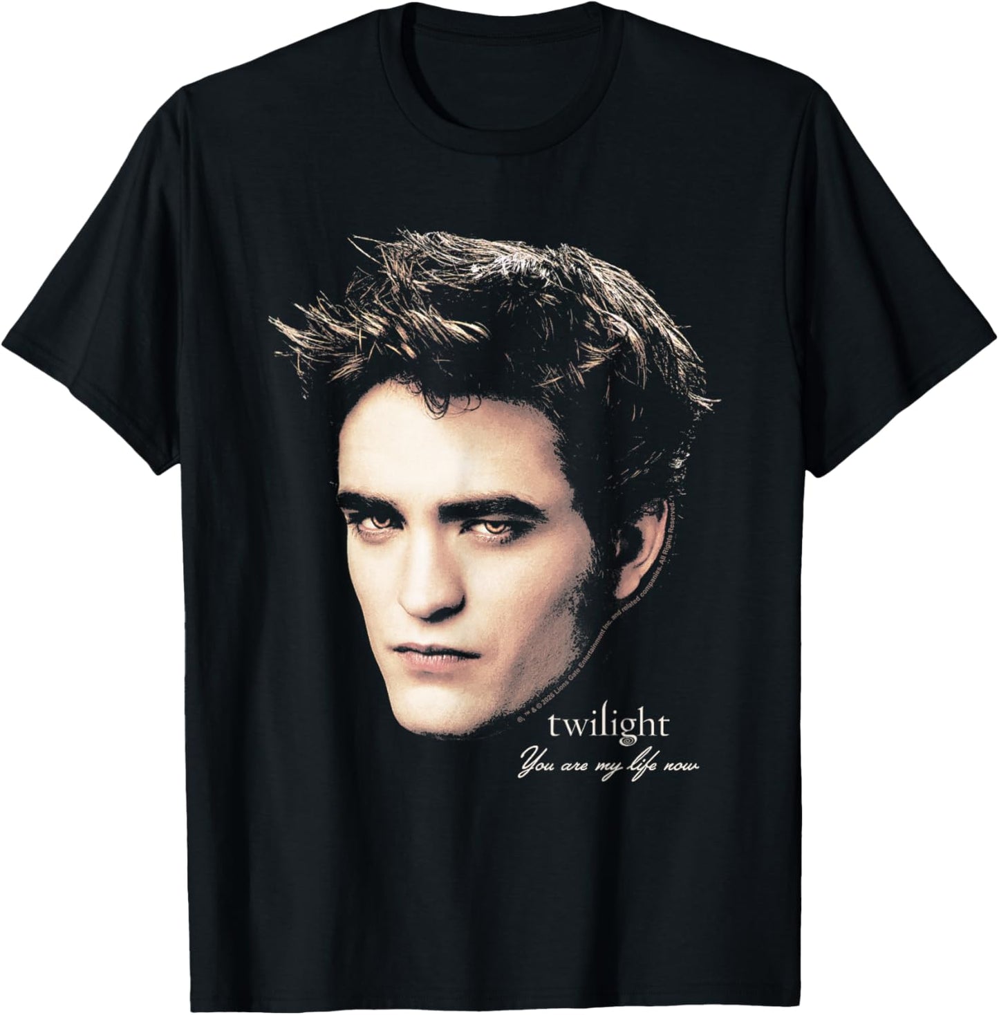 Twilight Edward Oversized Portrait Vampire Movie T-Shirt - T-Shirt | Black