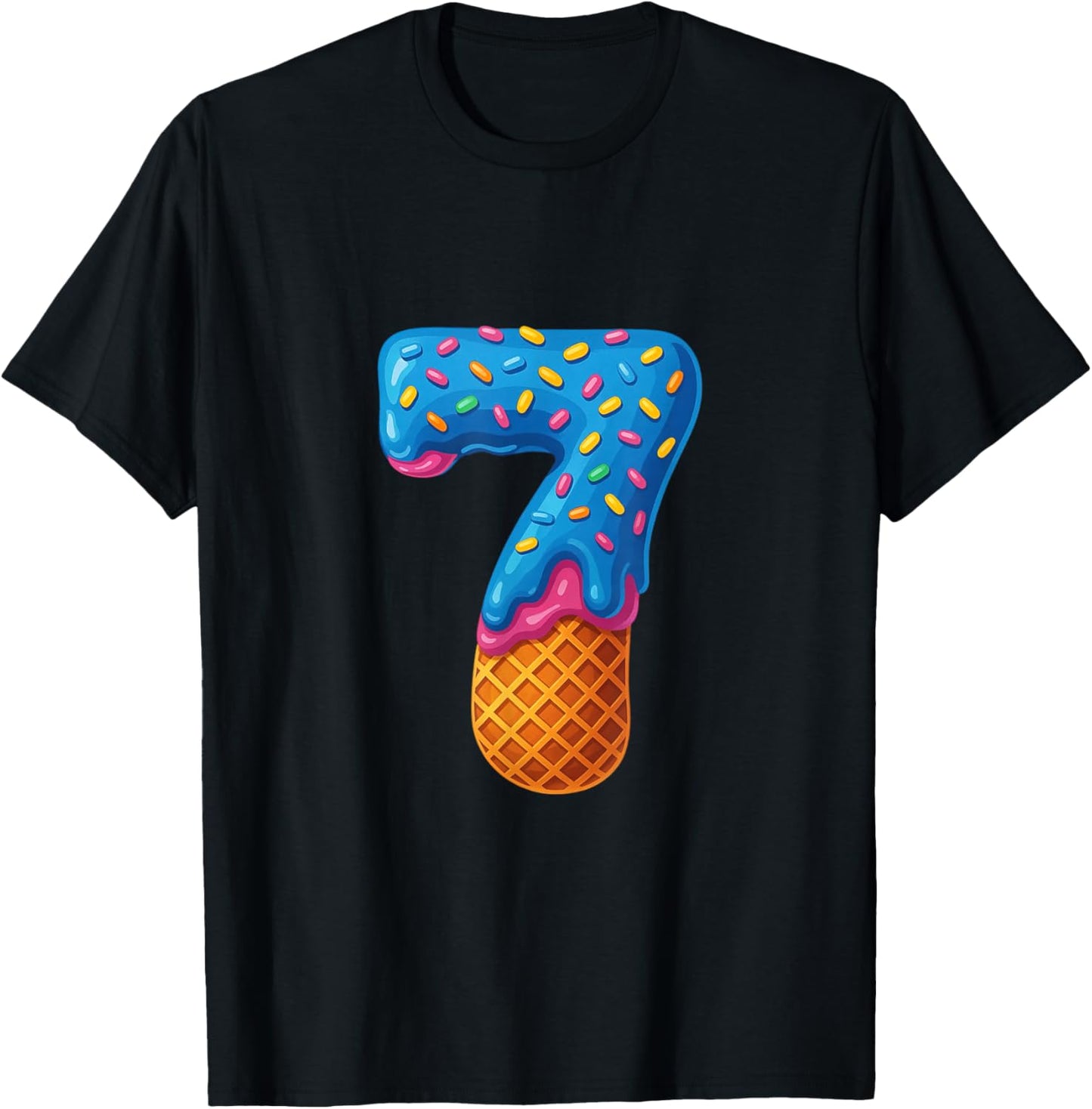 67 Ice Cream Drip Meme Funny Six Seven Gen-Alpha Couple T-Shirt - T-Shirt | Black