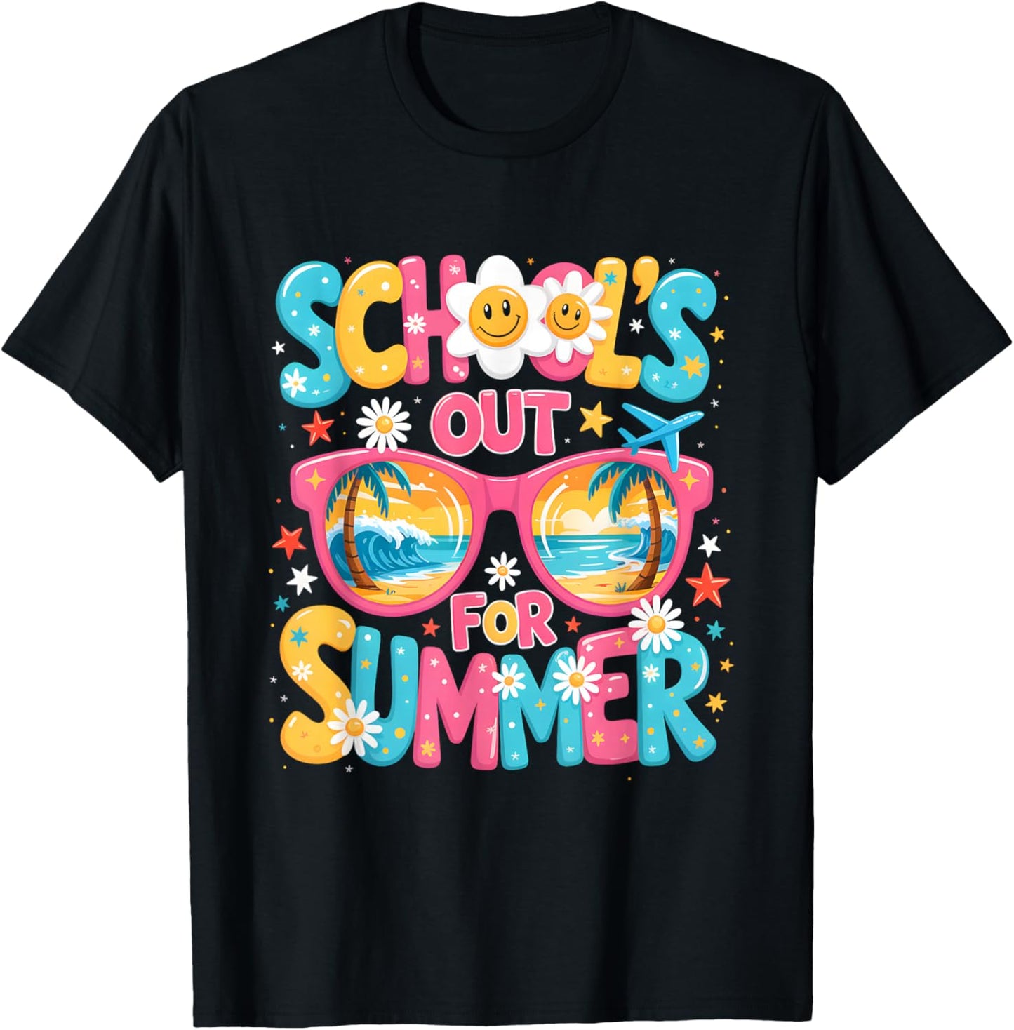 School's Out for Summer Last Day of School Teacher Kids T-Shirt - T-Shirt | Black