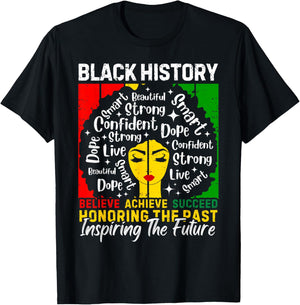 Black History Month African American Women Melanin Pride T-Shirt - T-Shirt | Black