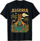 Algeria Alger l'algérie Les Algériens DZ Algérien Bled Retro T-Shirt - T-Shirt | Black